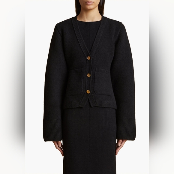 KHAITE Scarlet Cardigan - Black - Picture 3 of 13